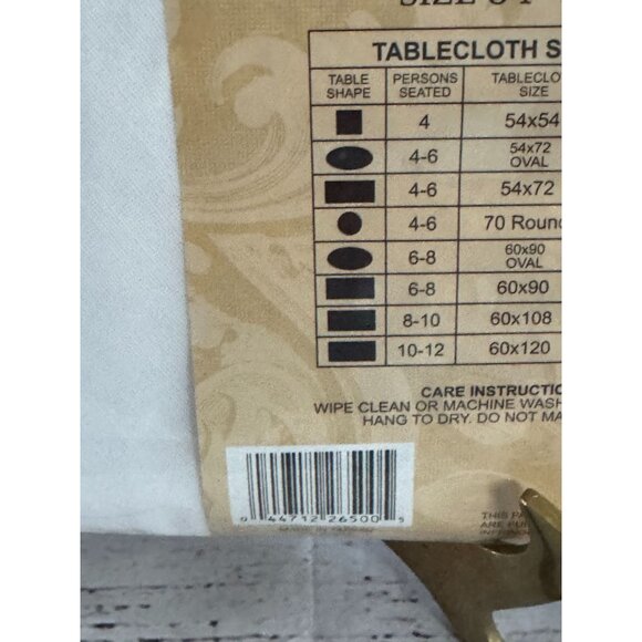 Better Home Crochet Vinyl Lace Tablecloth - Picture 8 of 9